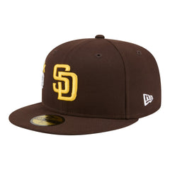 San Diego Padres New Era City Patch 59FIFTY Fitted Hat - Brown Hats