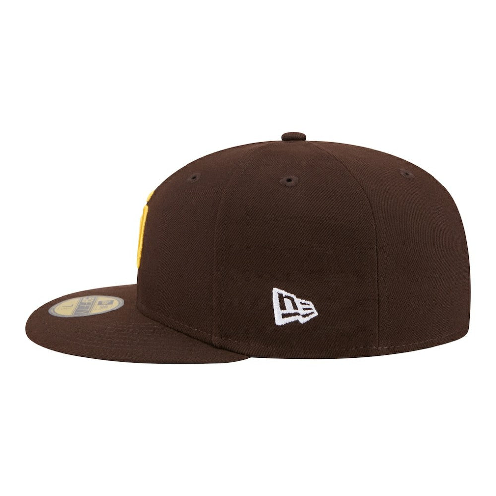San Diego Padres New Era City Patch 59FIFTY Fitted Hat - Brown Hats