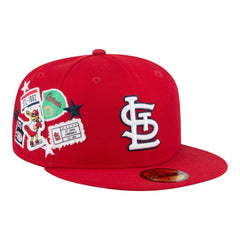 St. Louis Cardinals New Era City Patch 59FIFTY Fitted Hat - Red Hats