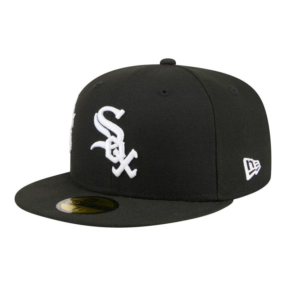 Chicago White Sox New Era City Patch 59FIFTY Fitted Hat - Black Hats