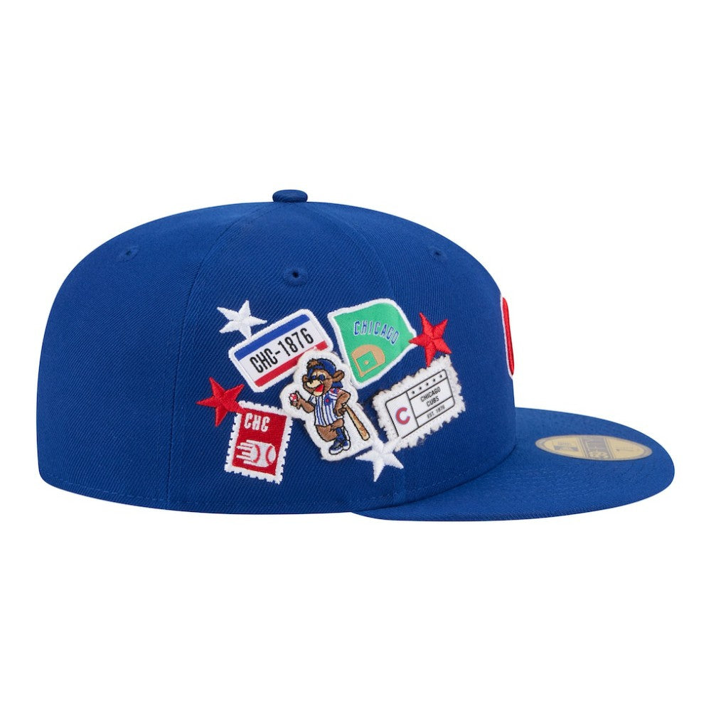 Chicago Cubs New Era City Patch 59FIFTY Fitted Hat - Royal Hats