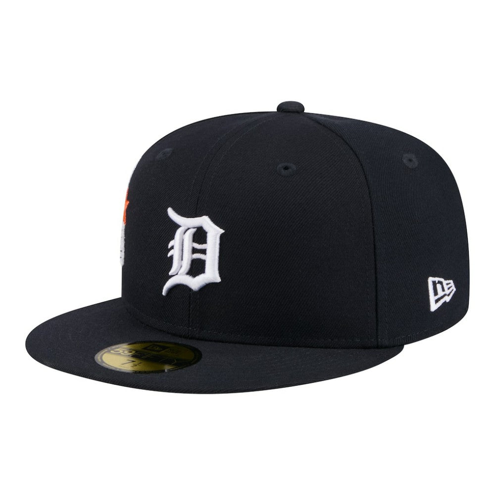 Detroit Tigers New Era City Patch 59FIFTY Fitted Hat - Navy Hats