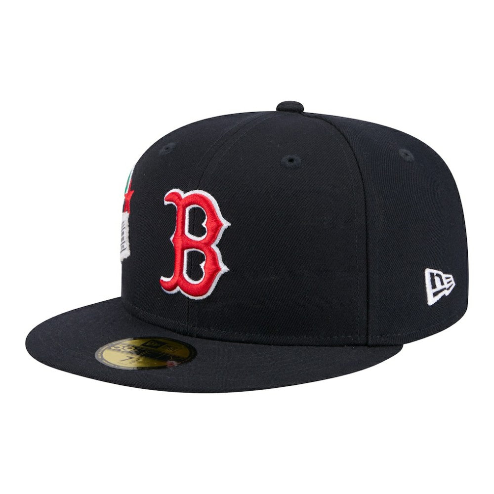 Boston Red Sox New Era City Patch 59FIFTY Fitted Hat - Navy Hats
