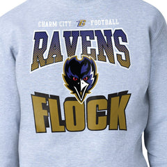 Baltimore Ravens Starter Comic Style Sweatshirt Gray
