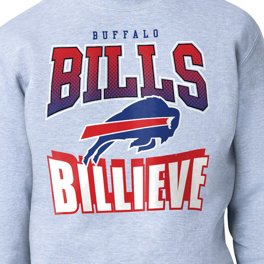 Buffalo Bills Starter Comic Style Sweatshirt Gray