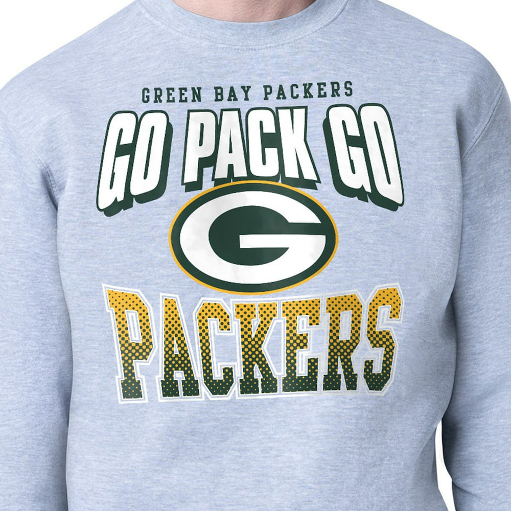 Green Bay Packers Starter Comic Style Sweatshirt Gray