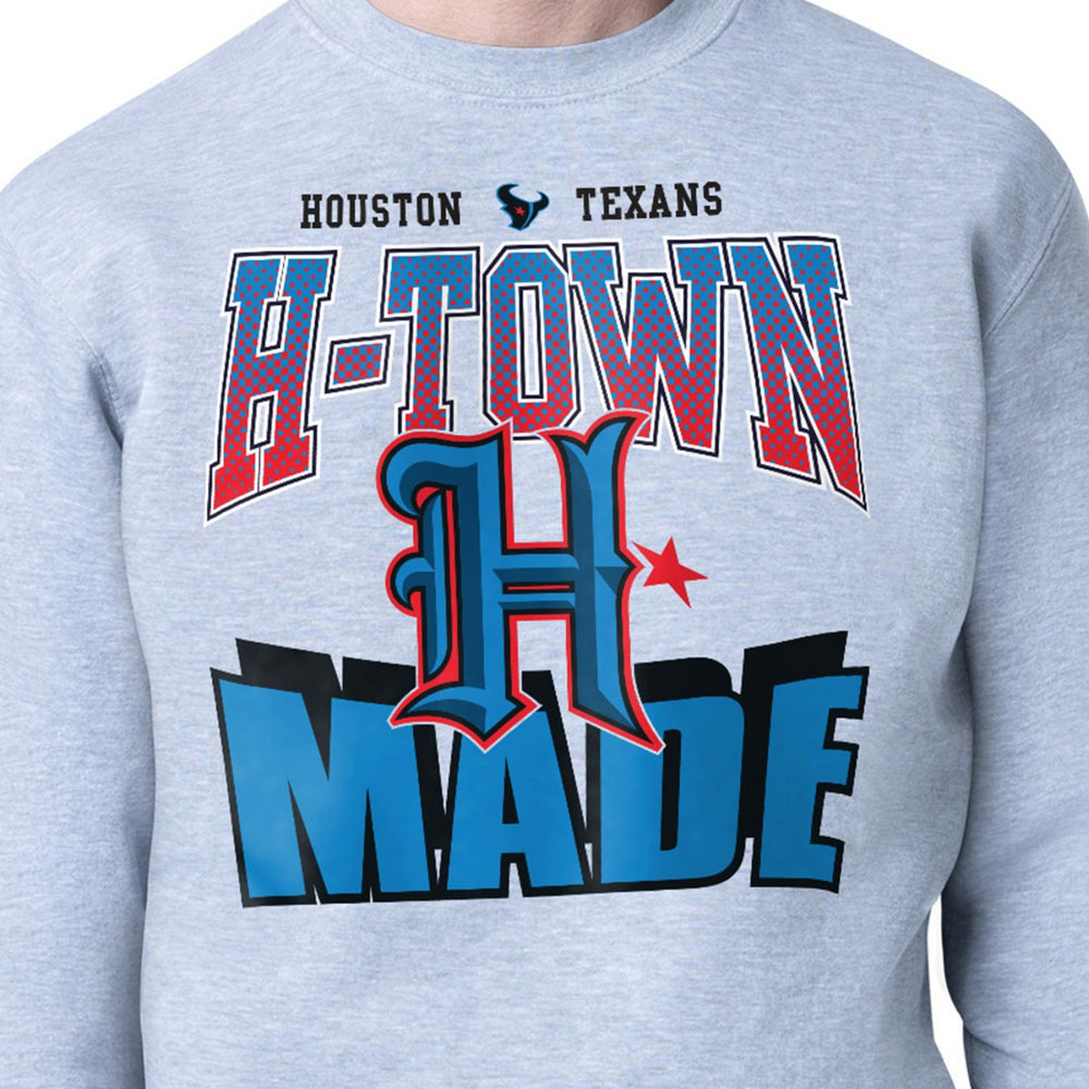 Houston Texans Starter Comic Style Sweatshirt Gray