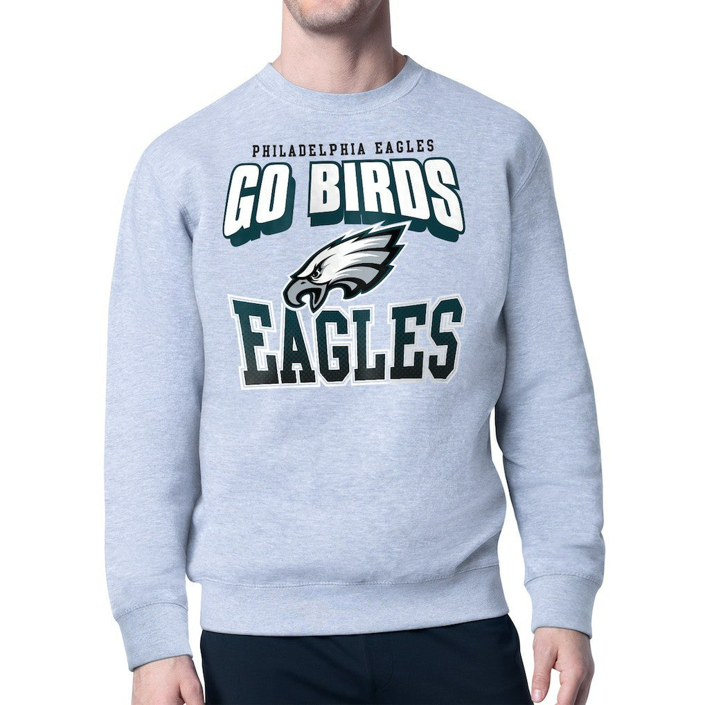 Philadelphia Eagles Starter Comic Style Sweatshirt Gray