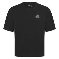 NHL Colorado Avalanche Levelwear Copper Oversized Luxe Signature Knit T-Shirt - Black
