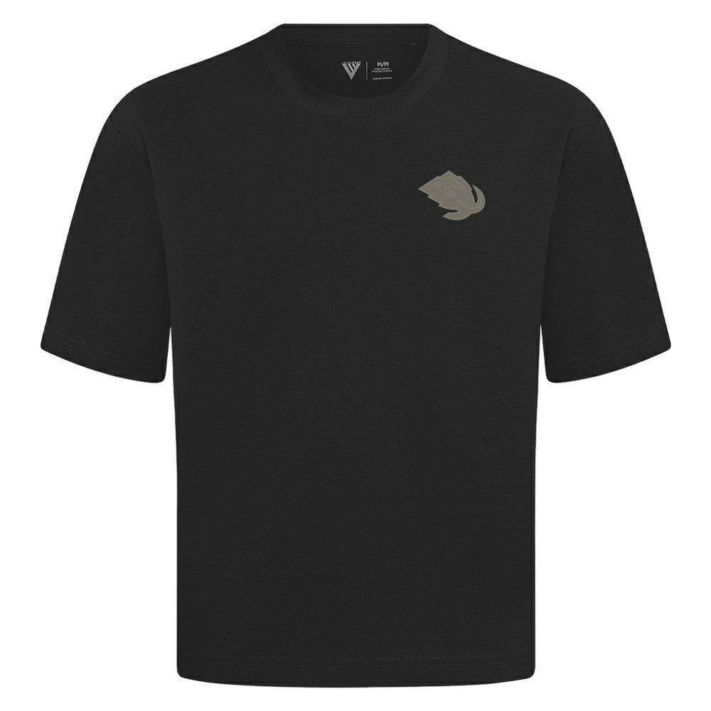 NHL Utah Mammoth Levelwear Copper Oversized Luxe Signature Knit T-Shirt - Black
