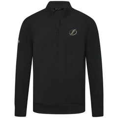 NHL Tampa Bay Lightning Levelwear Copper Upright Quarter-Zip Pullover - Black