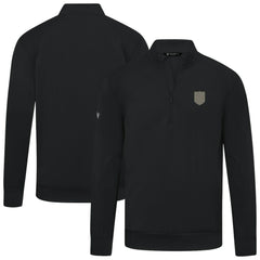 NHL Vegas Golden Knights Levelwear Copper Upright Quarter-Zip Pullover - Black