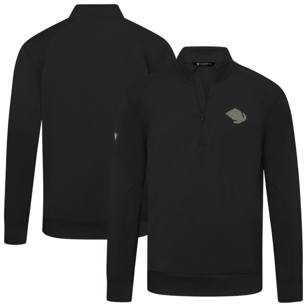 NHL Utah Mammoth Levelwear Copper Upright Quarter-Zip Pullover - Black