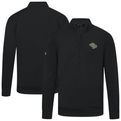 NHL Utah Mammoth Levelwear Copper Upright Quarter-Zip Pullover - Black