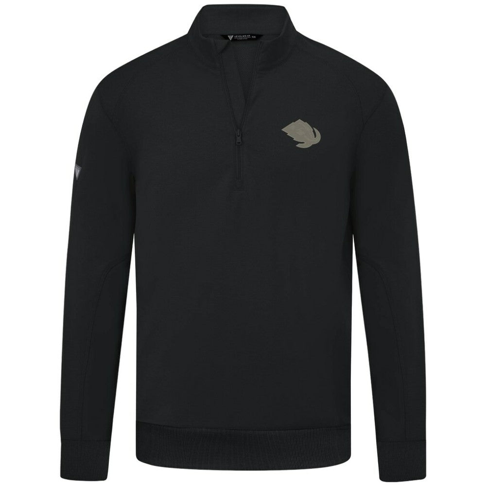 NHL Utah Mammoth Levelwear Copper Upright Quarter-Zip Pullover - Black