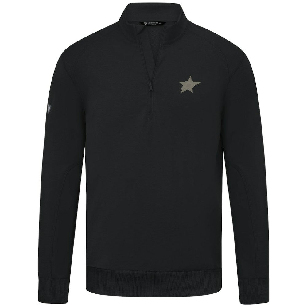 NHL Dallas Stars Levelwear Copper Upright Quarter-Zip Pullover - Black
