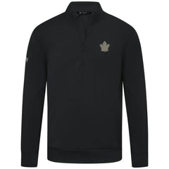 NHL Toronto Maple Leafs Levelwear Copper Upright Quarter-Zip Pullover - Black