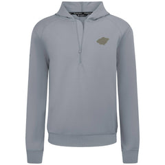 NHL Minnesota Wild Levelwear Technic Quarter-Zip Pullover Hoodie - Gray