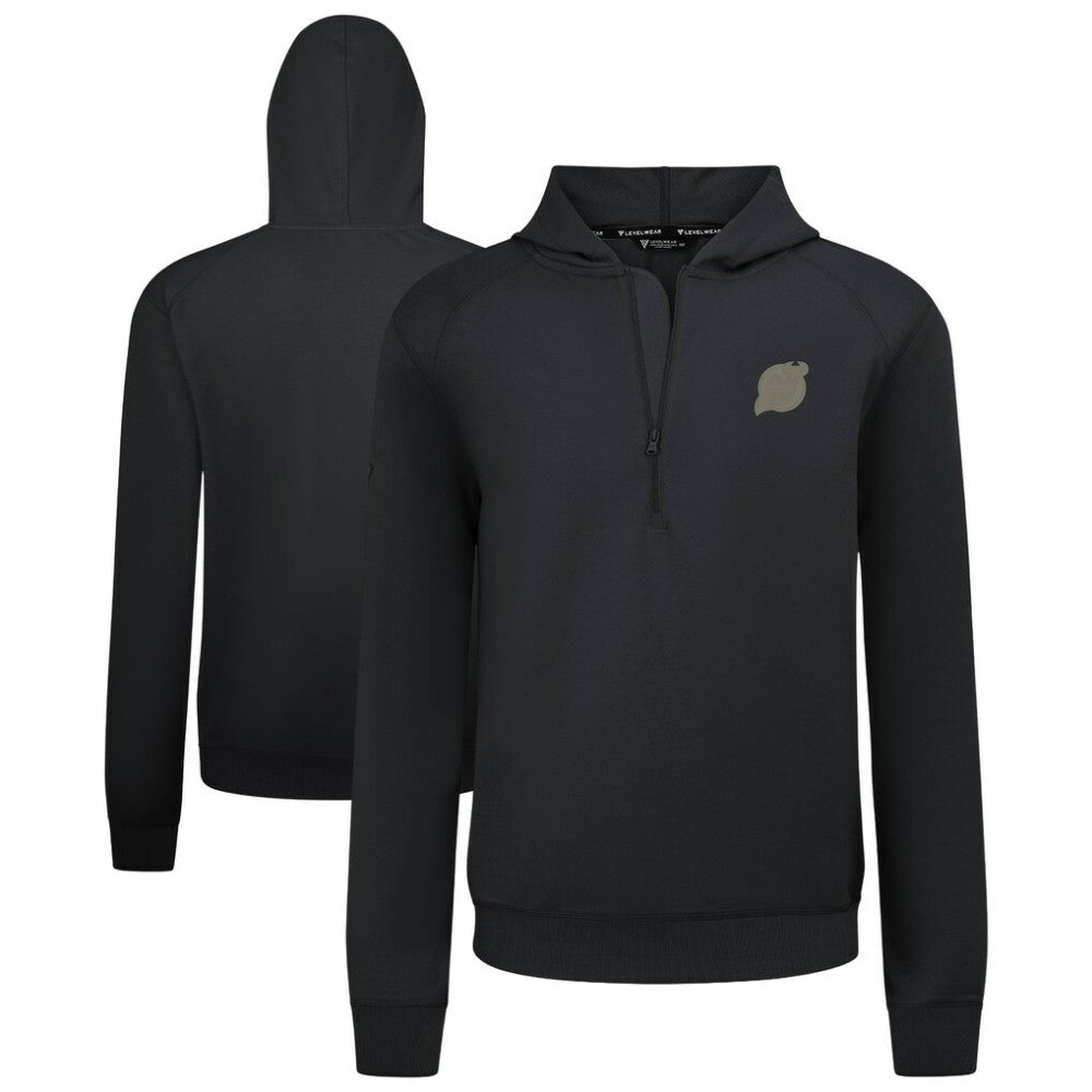 NHL New Jersey Devils Levelwear Technic Quarter-Zip Pullover Hoodie - Black