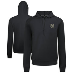 NHL Chicago Blackhawks Levelwear Technic Quarter-Zip Pullover Hoodie - Black