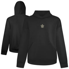 NHL Toronto Maple Leafs Levelwear Luxe Signature Copper Hoodie - Black