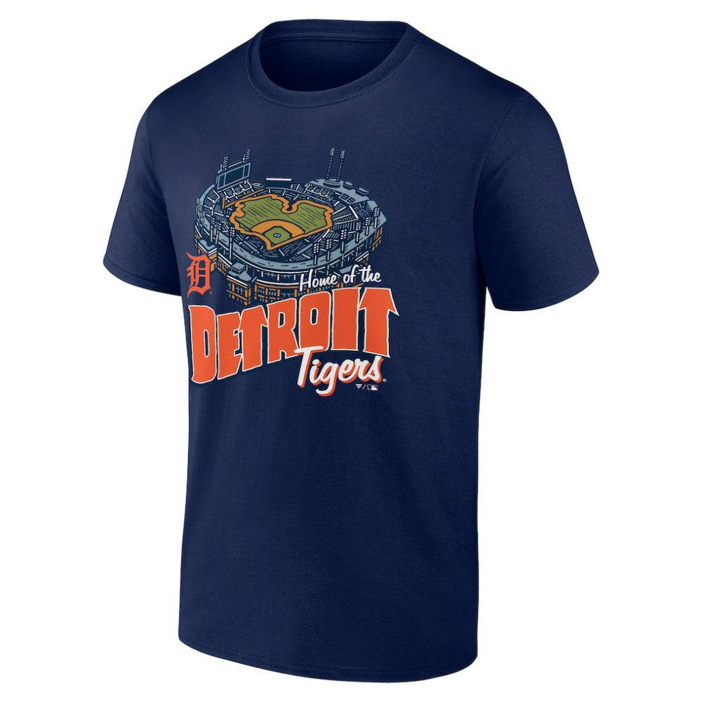 Detroit Tigers Navy Home Stadium T-Shirt T-shirts