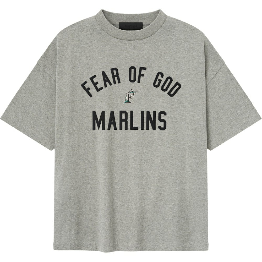 Florida Marlins Fear of God x MLB 90's Fit T-Shirt - Heather Gray T-shirts