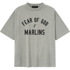 Florida Marlins Fear of God x MLB 90's Fit T-Shirt - Heather Gray T-shirts