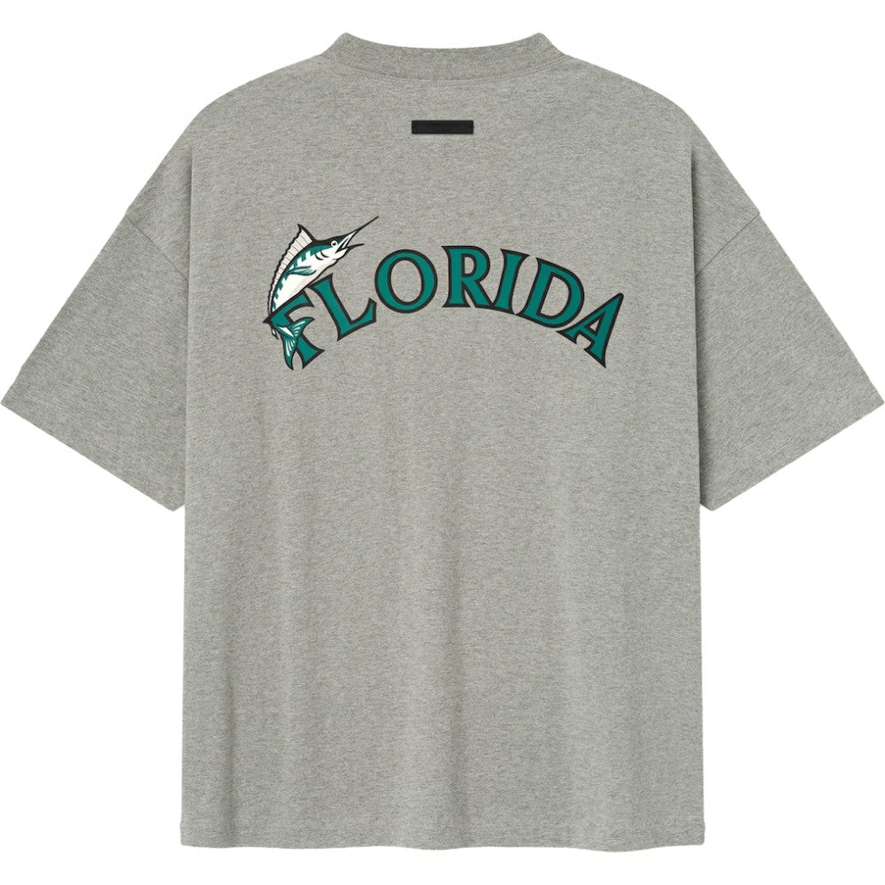 Florida Marlins Fear of God x MLB 90's Fit T-Shirt - Heather Gray T-shirts