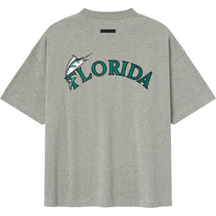Florida Marlins Fear of God x MLB 90's Fit T-Shirt - Heather Gray T-shirts