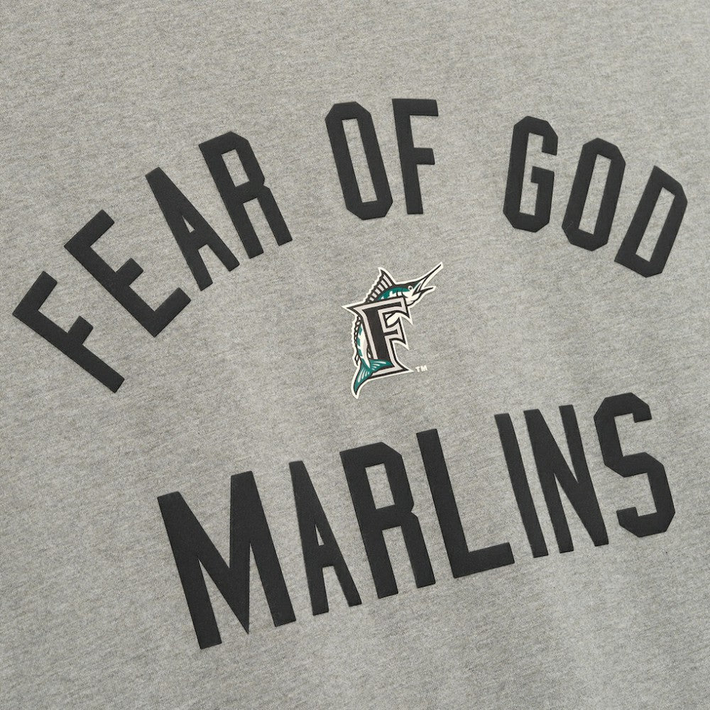 Florida Marlins Fear of God x MLB 90's Fit T-Shirt - Heather Gray T-shirts