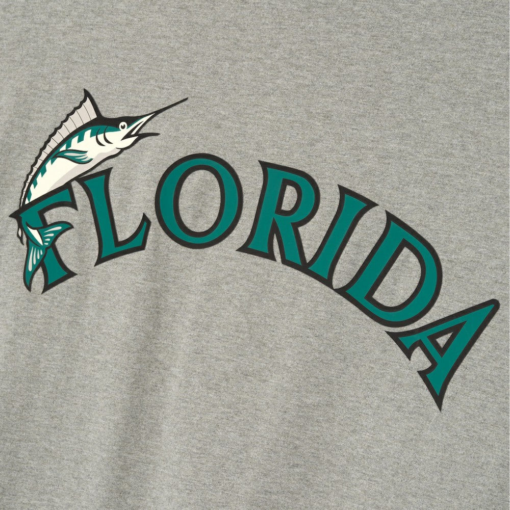 Florida Marlins Fear of God x MLB 90's Fit T-Shirt - Heather Gray T-shirts