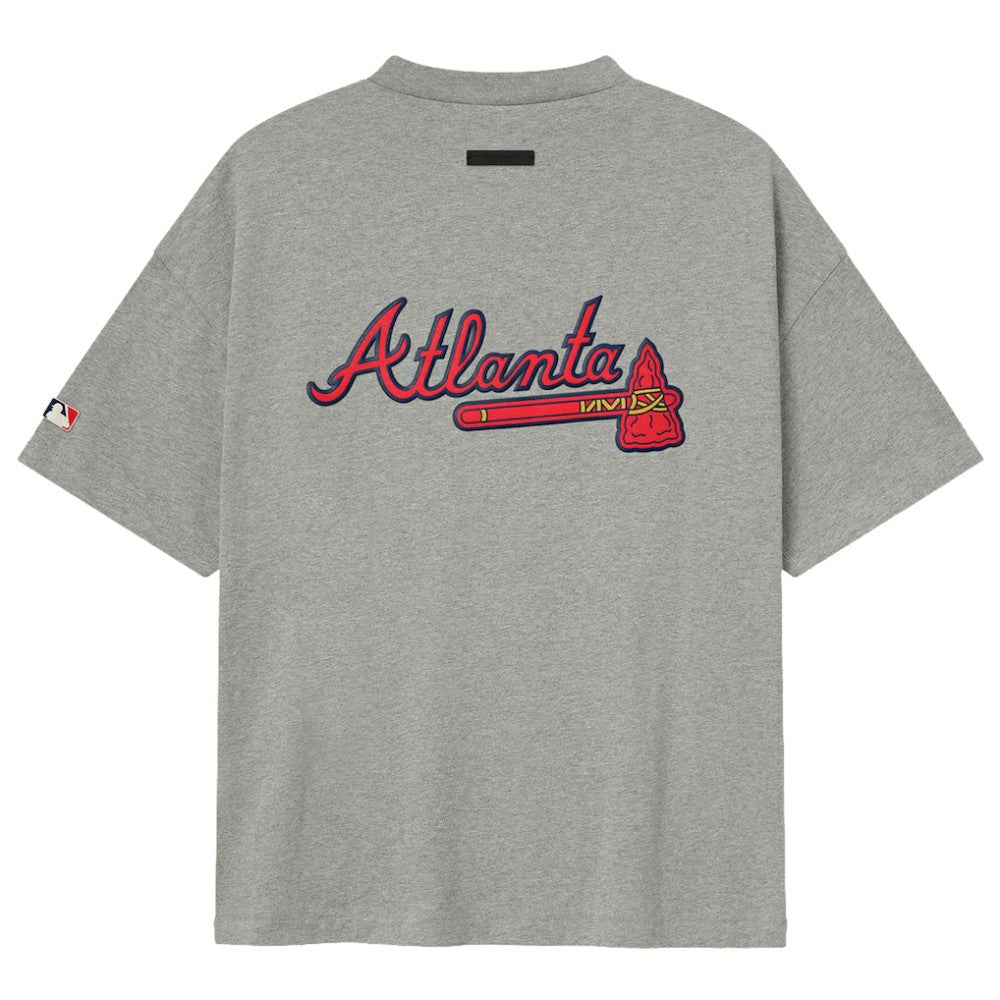 Atlanta Braves Fear of God x MLB 90's Fit T-Shirt - Heather Gray T-shirts