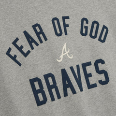 Atlanta Braves Fear of God x MLB 90's Fit T-Shirt - Heather Gray T-shirts