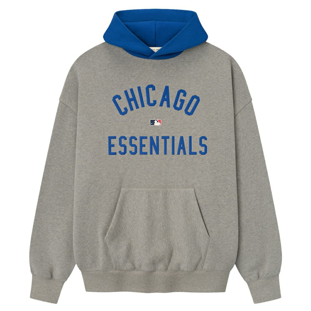 Chicago Cubs Fear of God x MLB Sport Fit Hoodie - Warm Heather Gray/Royal Hoodies
