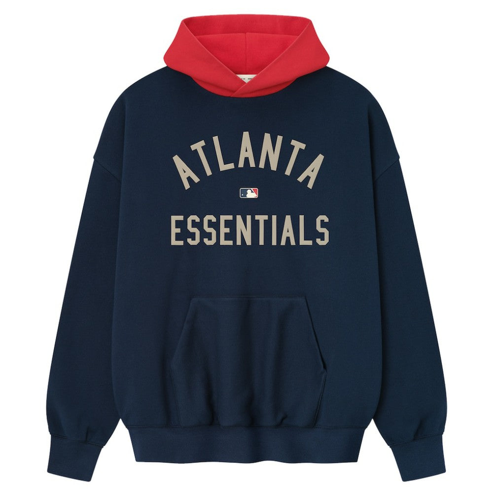 Atlanta Braves Fear of God x MLB Sport Fit Hoodie - Navy/Red Hoodies