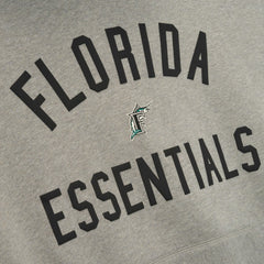 Florida Marlins Fear of God x MLB Sport Fit Hoodie - Warm Heather Gray/Black Hoodies