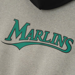 Florida Marlins Fear of God x MLB Sport Fit Hoodie - Warm Heather Gray/Black Hoodies