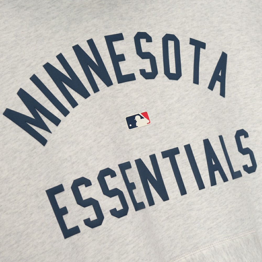 Minnesota Twins Fear of God x MLB Sport Fit Hoodie - Light Heather Gray/Navy Hoodies