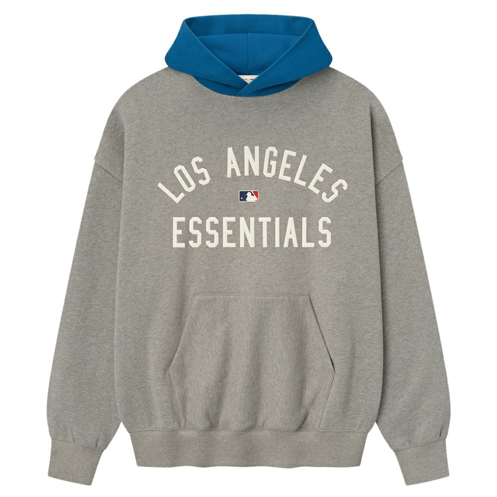 Los Angeles Dodgers Fear of God x MLB Sport Fit Hoodie - Warm Heather Gray/Royal Hoodies