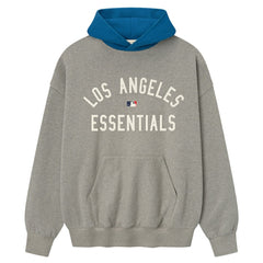 Los Angeles Dodgers Fear of God x MLB Sport Fit Hoodie - Warm Heather Gray/Royal Hoodies