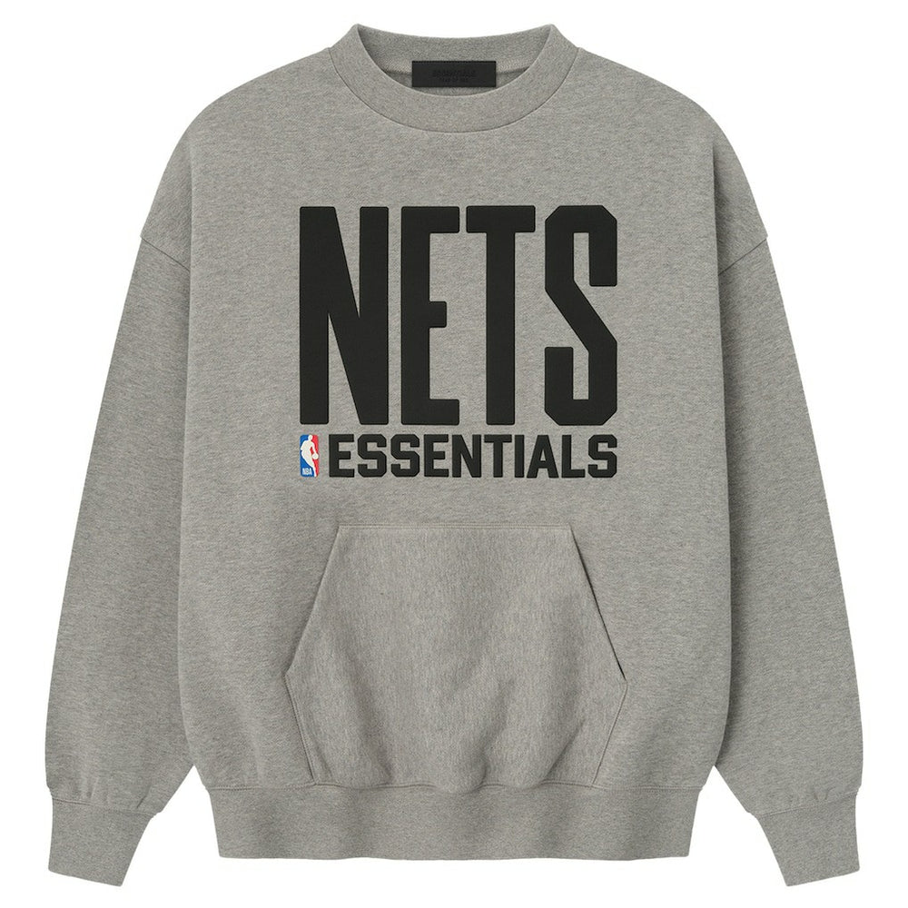 Brooklyn Nets Fear of God x NBA Sport Fit T-Shirt Heather Gray