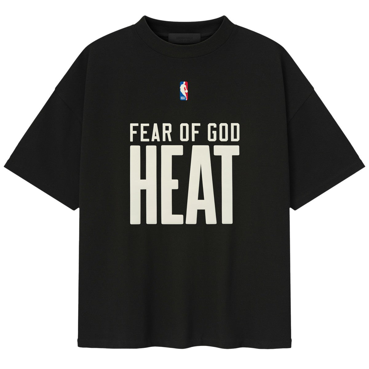 Miami Heat Fear of God x NBA Unisex 90s T-Shirt Heather Black