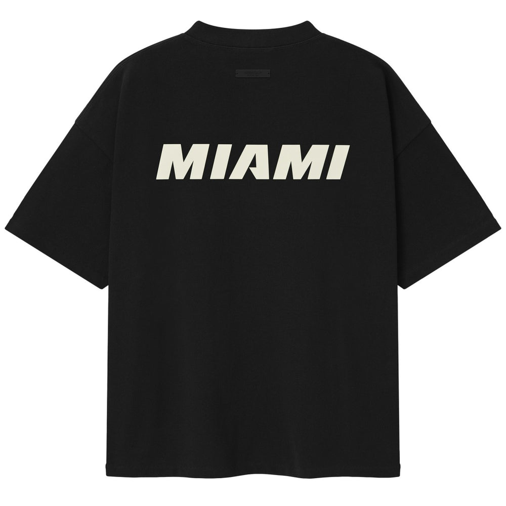 Miami Heat Fear of God x NBA Unisex 90s T-Shirt Heather Black