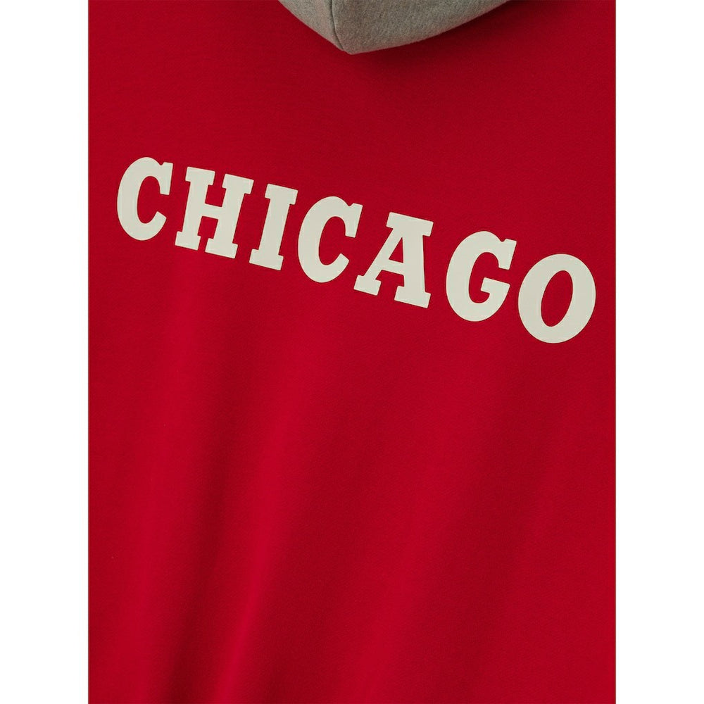 Chicago Bulls Fear of God x NBA Unisex Sport Hoodie Red/Heather Gray