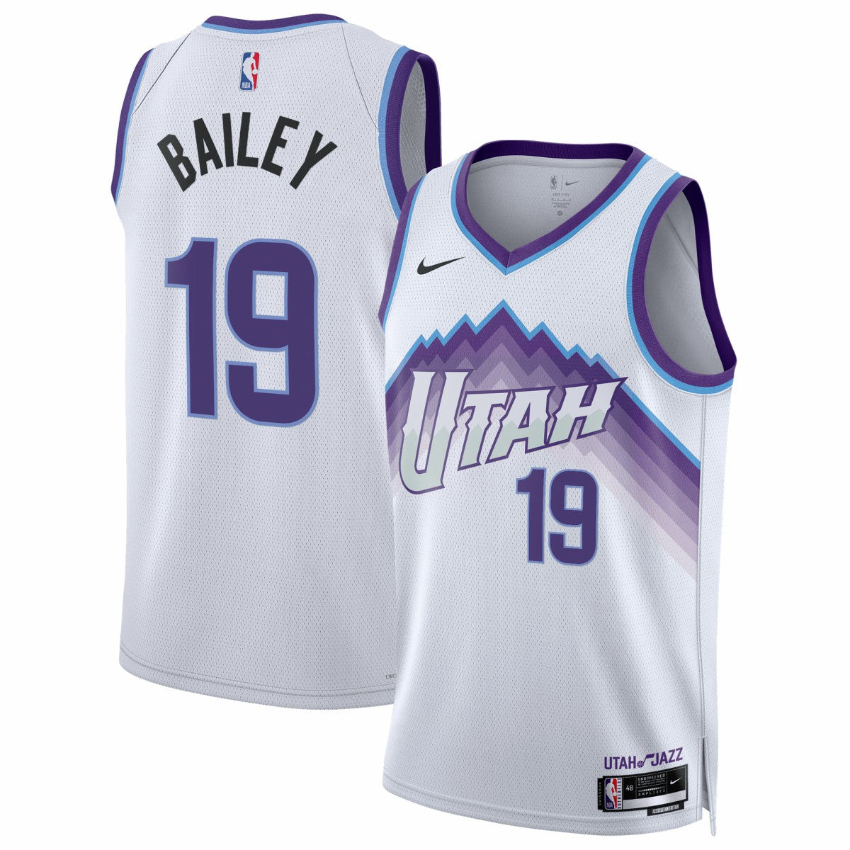 Ace Bailey Utah Jazz Unisex Swingman Jersey Association Edition White