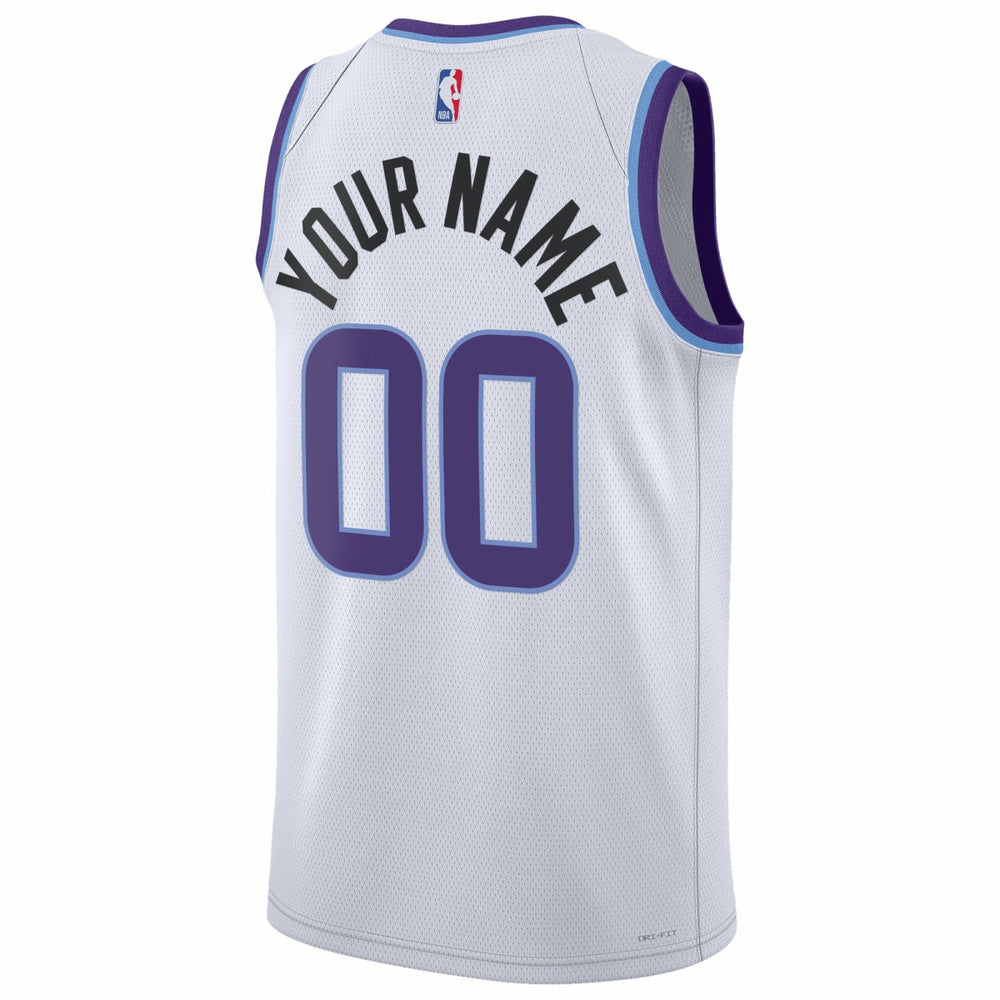 Utah Jazz Unisex Swingman Custom Jersey Association Edition White