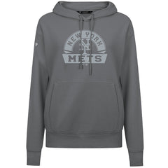 New York Mets Levelwear Women's Adorn Banner Arch Hoodie - Stone Hoodies
