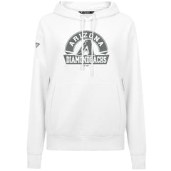 Arizona Diamondbacks Levelwear Women's Adorn Banner Arch Hoodie - White Hoodies