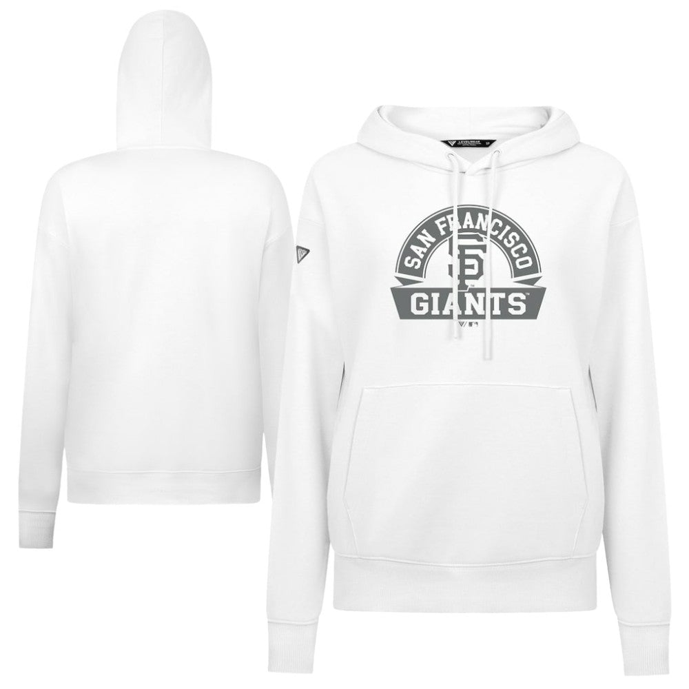 San Francisco Giants Levelwear Women's Adorn Banner Arch Hoodie - White Hoodies